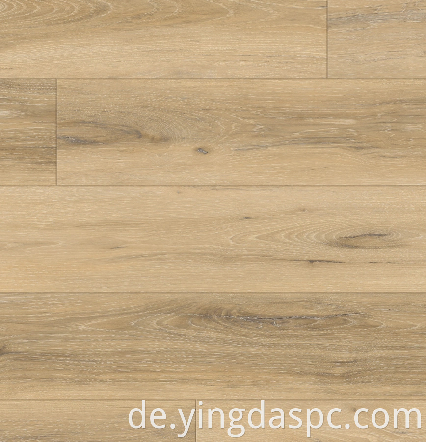 Moderne luxuriöse Holztextur wasserdicht geprägtes LVT PVC Klicken Sie auf Hybrid -Vinyl -SPC -Bodenbelag